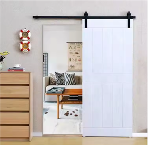 Amerikanischer Stil Massivholz-Schiebetür Innentür nach Maß Holz-Schiebetür für Hausrenovierung - Product Image 3