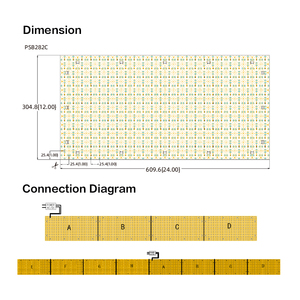 Panneau lumineux LED flexible découpable 24v 288leds/PC600*300mm pour plan de travail de cuisine, marbre, pierre, onyx, rétroéclairage - Product Image 4