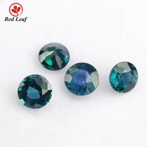 Redleaf Manufacturers Natural Sapphire Circular cutting blue Color Sapphire Loose Gemstone for Jewelry making