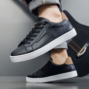 Chaussures de <span class=keywords><strong>skate</strong></span> décontractées pour hommes, légères, souples, antidérapantes, désodorisantes, en similicuir, semelle rouge, baskets de <span class=keywords><strong>skate</strong></span> blanches - Product Image 5