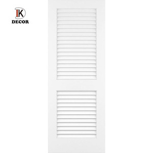 Porte coulissante en bois massif à 2 panneaux avec Kit de quincaillerie - Product Image 5