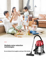 Robot Vacuum Cleaner Elektrik Basah dan Kering dengan Motor Sikat untuk Hotel & Rumah Tangga, Spesialis Pembersihan Mendalam