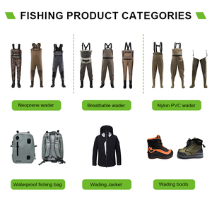 Waders de pêche à la mouche respirants à fermeture éclair de haute qualité avec pied bas Wader confortable et pratique pour les pêcheurs - Product Image 3