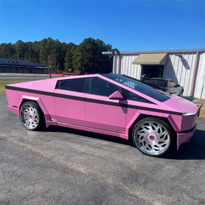 Jantes forgées en alliage, finition chrome plaqué or rose, à déport profond, 18, 19, 20, 22, 24, 26 pouces, 2 pièces, pour <span class=keywords><strong>Chevrolet</strong></span>, Mustang, Cybertruck - Product Image 3