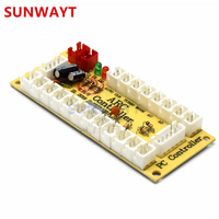 1 oyuncu 5V sıfır gecikme Arcade USB kodlayıcı PC Joystick için düğme kontrolü USB oyun kolu kurulu göstergesi MAME modülü