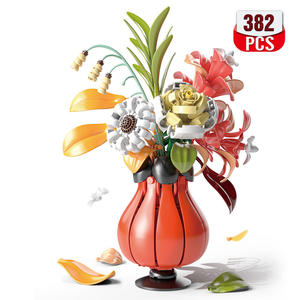 ชุดตัวต่อดอกไม้ 13068 Flower Knows รุ่นดอกเบญจมาศและดอกกุหลาบ ของเล่นเสริมพัฒนาการสำหรับเด็กและผู้ใหญ่ ชุดตัวต่อสร้างสรรค์รูปดอกไม้ - Product Image 2