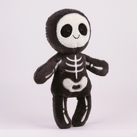 Dessin animé Halloween crâne momie poupée en peluche doux et mignon cadeau de vacances pour enfants amusant soulagement du Stress sac pendentif