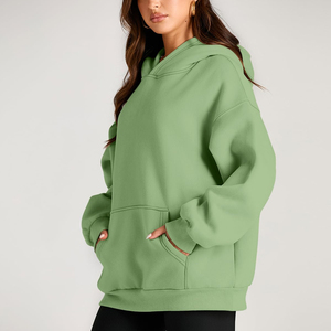 Wholesale Price Best Selling Women Plus Size Winter Hoodies New Fashion Custom Logo Printed Women Long Sleeve Heavyweight Hoodie - Product Image 4