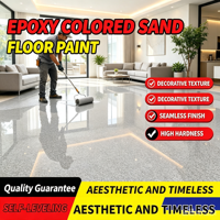 Système de revêtement de sol en terrazzo époxy de couleur personnalisée pour bâtiments commerciaux