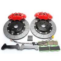 Kit d'étriers de frein de course universels Rotora améliorés en carbone-céramique, 4 pistons, pour Lexus Infiniti Acura Genesis