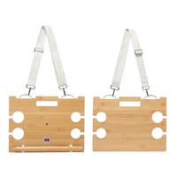 Table de pique-nique portable minimaliste en bambou pliable pour l'extérieur, table à vin et à fromage, pour la plage, la ferme, la cour, le salon