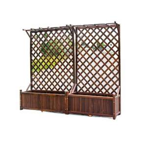 Thùng trồng cây gỗ ngoài trời có giàn leo, chậu hoa & chậu cây - Product Image 6