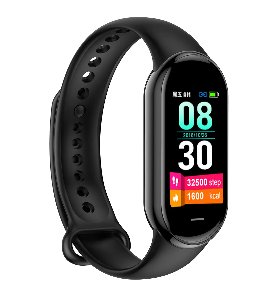PGRETY 2024 Modeband M8 Smart Watch 1,14 Zoll Blutdruck-Tracker IP68 wasserdicht Sport Fitness Smartwatches