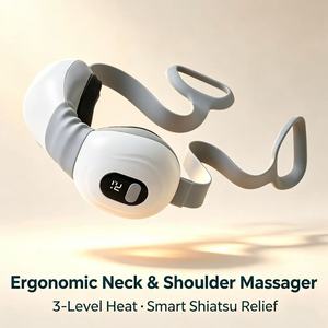 Masseur électrique portatif pour le cou et les épaules, chauffant Shiatsu, 5 modes de pétrissage, 3 niveaux de chaleur, rechargeable par USB, télécommande sans fil, minuterie - Product Image 5