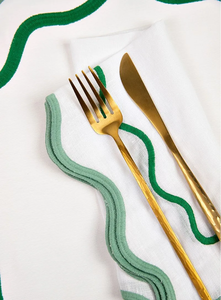 Manteles <span class=keywords><strong>Individuales</strong></span> <span class=keywords><strong>de</strong></span> Lino Ecológicos Estilo Nórdico Verde Salvia con Borde Festoneado, Tejidos, Lavables y Resistentes al Calor <span class=keywords><strong>para</strong></span> <span class=keywords><strong>Mesa</strong></span> <span class=keywords><strong>de</strong></span> Comedor, Cocina y Bodas - Product Image 4
