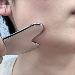 Premium Stainless Steel Gua Sha Scraping Massage Tool Set with Face Ice <b>Roller</b> for Ultimate Relaxation and Skincare - Product Image 2