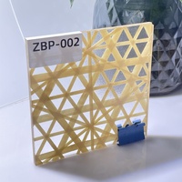 Hoja decorativa de punto de bambú prensado en caliente PETG de 5mm hecha a mano, hojas de plástico especiales con servicios de procesamiento de moldeo por corte