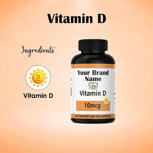 Cápsulas de Vitamina D de 10 mg, Suplemento Diario de Alta Potencia, Promueve la Fortaleza Ósea, el Apoyo Inmunitario y la Vitalidad General - Product Image 5
