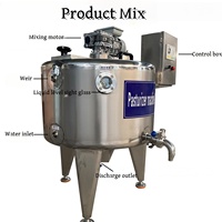 Petite machine de pasteurisation Htst Machine de pasteurisation de jus et de lait Machine de pasteurisation de lait de 500 litres