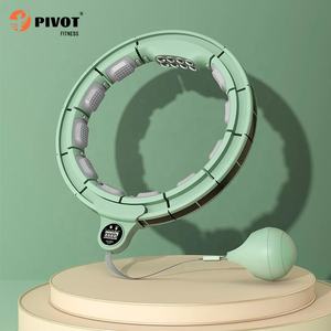 Высококачественные регулируемые Утяжеленные обручи Hoola цифровой умный круг для похудения жиросжигающий массаж - Product Image 2