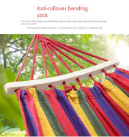 Hamac pliant en macramé personnalisé, portable, pour l'extérieur et l'intérieur, camping, randonnée, chaise suspendue, tissu pour 1 à 2 personnes