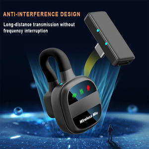 Mini <b>Wireless</b> <b>Microphone</b> Set Condenser with Dual Noise Reduction Podcast for YouTube and Equipment - Product Image 3