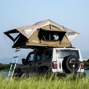 Suv 3-4 personnes mini Camping camion coque souple couverture de voiture pliante abri hors route toit toit voiture tente garage tente pliante - Product Image 1