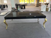 Rectangle Royal Mobilier de Salle À Manger de Style Miroir Table À Manger