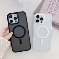 Housse personnalisée transparente TPU + PC antichoc magnétique anti-chute pour téléphone portable pour iPhone 17 Pro Max Air 16 Plus 15 14