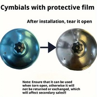 Car Cymbal Drum Air Vent, Mini Metal Drum Crash Cymbal for Car Dashboard,Musical Car Accessory for Music Lovers