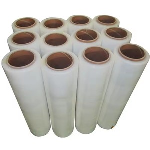 High Quality Clear Color Self Adhesive Hand Use Industrial PE Stretch Packaging Film Shrink <b>Wrap</b> Film for <b>Plastic</b> Pallet - Product Image 1