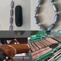Machine industrielle automatique de double clipage avec moteur/pompe pneumatique pour la production de saucisses et de jambon, capacité de 1 tonne/heure