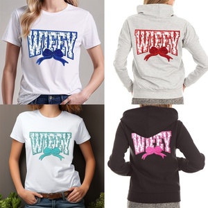 Big Wifey fer sur lettres patchs réparation décorative Chenille brodé Patch personnalisé coudre pour vêtements chemises <span class=keywords><strong>Tiktok</strong></span> vente - Product Image 3