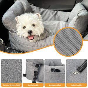 Luxuriöser Hunde-Autositz, Haustier-Sofatasche, Großhandel Reise-Sicherheits-Booster-Tragetasche, Waschbarer Bezug, Hunde-Autositzkissen - Product Image 2