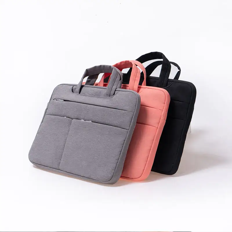 2023 новый деловой мужской портфель с логотипом на заказ, водонепроницаемые Полиэстеровые сумки для ноутбука для компьютеров