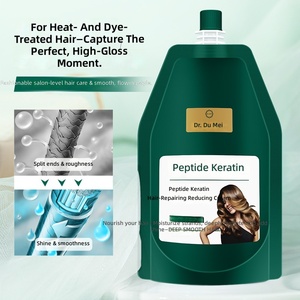 Crema Riparatrice per <span class=keywords><strong>Capelli</strong></span> al Polipeptide di Cheratina Dr. Dumes per <span class=keywords><strong>Capelli</strong></span> Trattati/Tinti/Danneggiati, Antiforfora, Pulizia Profonda, Lisciante - Product Image 2