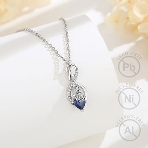 Collana con Ciondolo a Cuore per Figlia in Rame Placcato Argento Merryshine, da <span class=keywords><strong>Papà</strong></span> e Mamma, <span class=keywords><strong>Ti</strong></span> Amo per Sempre - Product Image 2