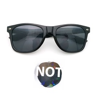 Lunettes de Diffraction Cœur Arc-en-ciel en Plastique à Effets Multiples avec Logo, Monture à Effets Spéciaux pour Soirées Dansantes, Lunettes de Danse Unisexe