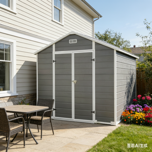 Nouveau modèle <span class=keywords><strong>de</strong></span> remise <span class=keywords><strong>de</strong></span> rangement extérieure personnalisée <span class=keywords><strong>en</strong></span> acier <span class=keywords><strong>de</strong></span> haute qualité, écologique, durable et facile à assembler - Product Image 2