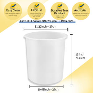 Revestimiento de cubo de 5 galones, revestimiento de pintura de acero <span class=keywords><strong>Antic</strong></span>, 20L - Product Image 3