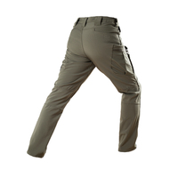 Pantalon tactique respirant et indéchirable en camouflage olive vert, type Softshell Rip-Stop Peau de Requin, vente en gros