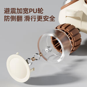 Vélo d'équilibre électrique pour enfants Kid Happy Kids avec lumières et panier de rangement pour enfants de 1 à 6 ans - Product Image 3