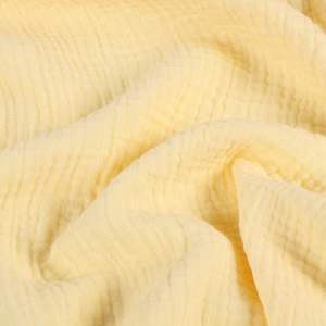 Haute qualité 100% coton froissé mousseline plaine gaze tissu pour pyjamas vêtements langes artisanat garçons jouets - Product Image 3