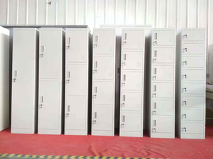 Armoire de rangement en acier à 6 portes / Casier métallique à 6 niveaux / Armoire à 6 compartiments - Product Image 4