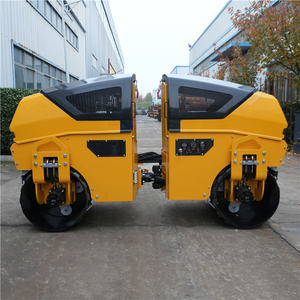 Rouleau compresseur tandem télécommandé à dégagement manuel de 1300 kg, rouleau compresseur pour rainurage et compactage avec moteur diesel EPA - Product Image 6