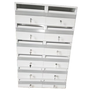 Buzón comunitario de acero al carbono personalizado OEM, buzón de aluminio de acero inoxidable, grupo de buzón de fabricación de chapa metálica - Product Image 3