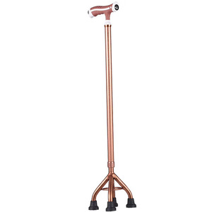 Bâton de marche télescopique à quatre pieds en alliage d'aluminium, antidérapant, léger, pour personnes âgées, aide médicale à une seule main - Product Image 5