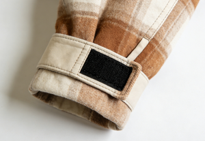 Giacca in Lana da Uomo per Primavera e Autunno, Personalizzata, Marrone Chiaro con Motivo a Quadri Grandi, Vestibilità Comoda, Stile Casual - Product Image 2