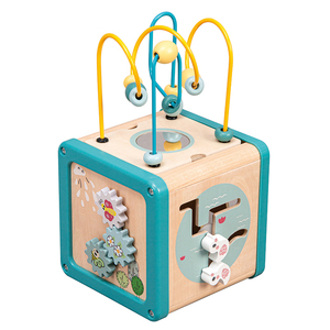 2025 Montessori Educational Toys-6 in 1 Wooden Activity <strong>Cube</strong> for Kids Baby Gift Set for <strong>Math</strong> Learning - Product Image 4