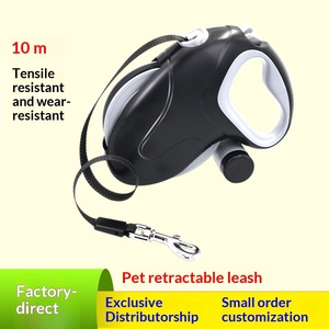 <span class=keywords><strong>Laisse</strong></span> <span class=keywords><strong>rétractable</strong></span> automatique écologique de 10 m à haute résistance avec foulard pour chiens de taille moyenne et grande - Product Image 5